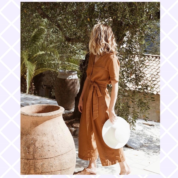 HTF NWT ANTHROPOLOGIE Bella Jumpsuit - Picture 2 of 8